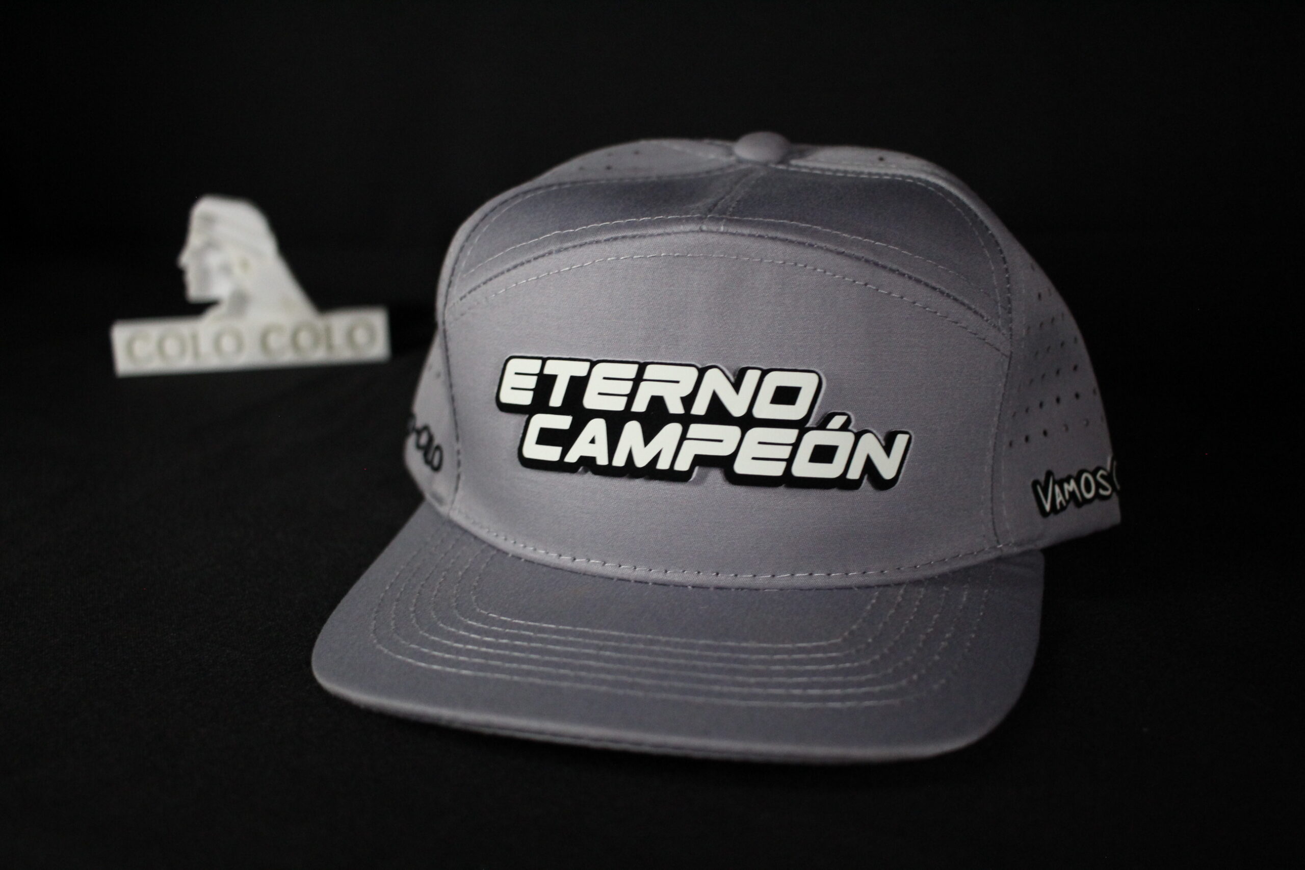 Gorro Colo Colo 3D Eterno Campeon+llavero+stickers - Brilla en la oscuridad - Imagen 7