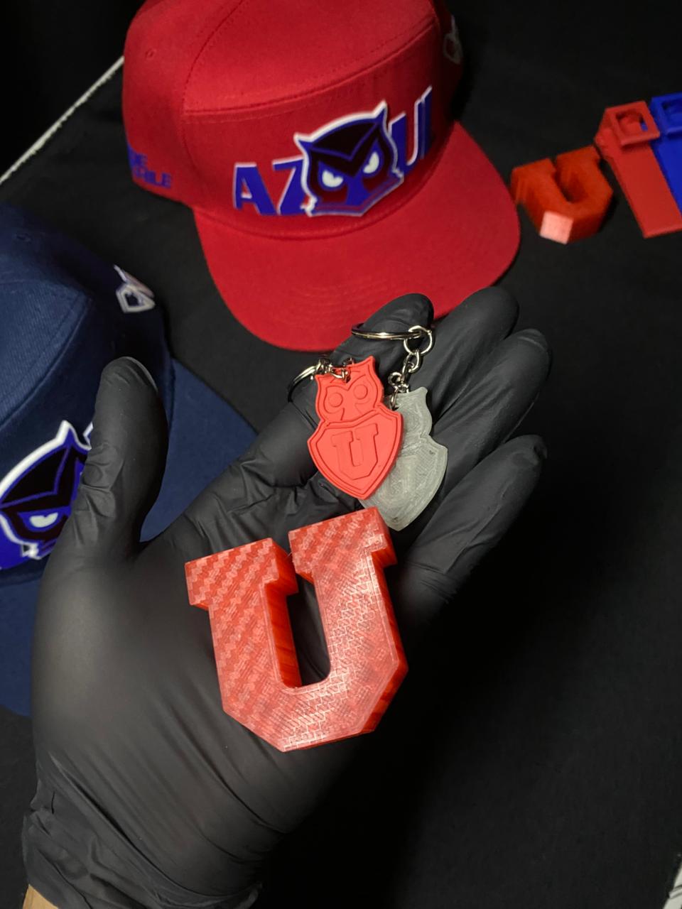 Gorro U de Chile 3D BHÚO AZUL O ROJO - Brilla en la oscuridad - Imagen 10